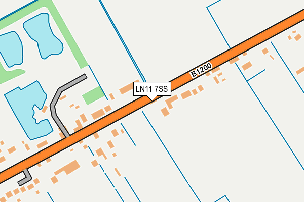 LN11 7SS map - OS OpenMap – Local (Ordnance Survey)