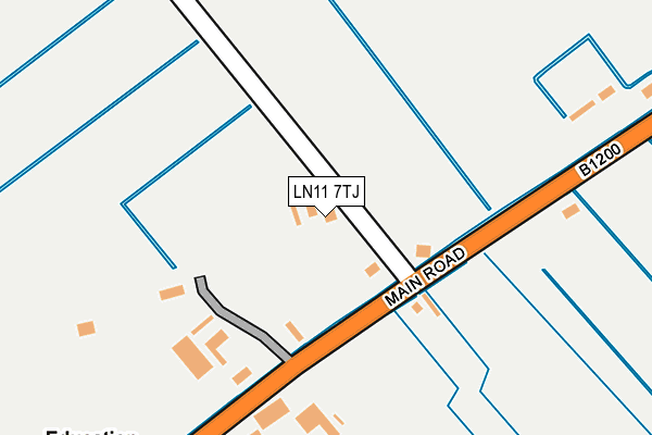 LN11 7TJ map - OS OpenMap – Local (Ordnance Survey)