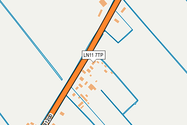 LN11 7TP map - OS OpenMap – Local (Ordnance Survey)