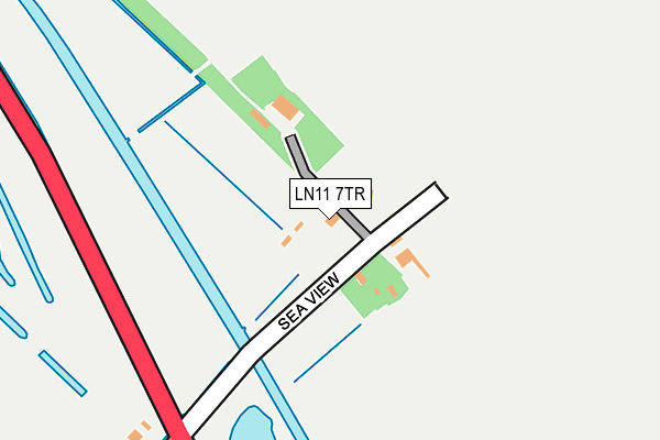 LN11 7TR map - OS OpenMap – Local (Ordnance Survey)