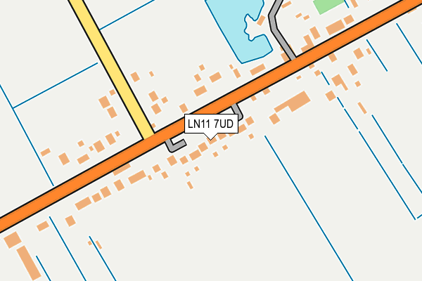 LN11 7UD map - OS OpenMap – Local (Ordnance Survey)