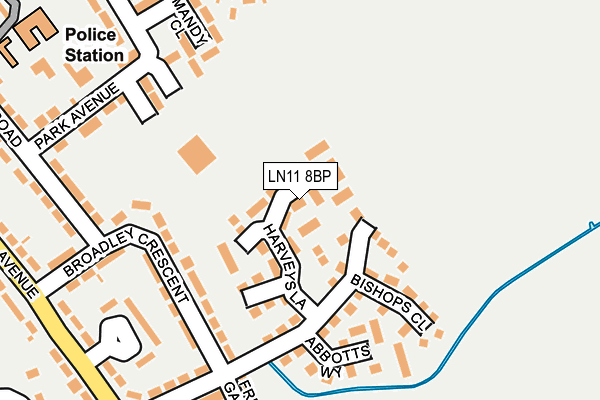 LN11 8BP map - OS OpenMap – Local (Ordnance Survey)
