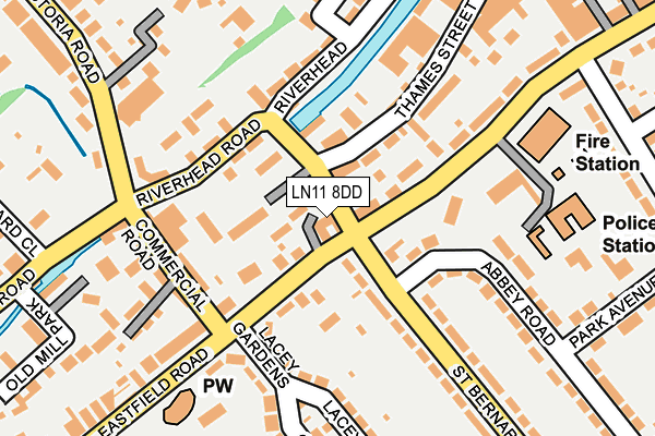 LN11 8DD map - OS OpenMap – Local (Ordnance Survey)