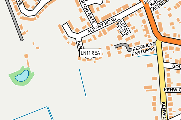 LN11 8EA map - OS OpenMap – Local (Ordnance Survey)