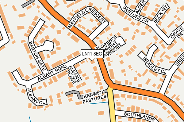 LN11 8EG map - OS OpenMap – Local (Ordnance Survey)