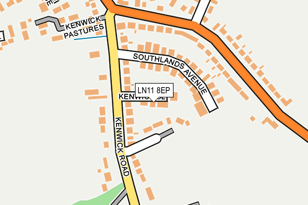 LN11 8EP map - OS OpenMap – Local (Ordnance Survey)