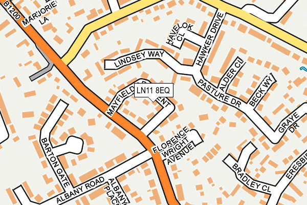 LN11 8EQ map - OS OpenMap – Local (Ordnance Survey)