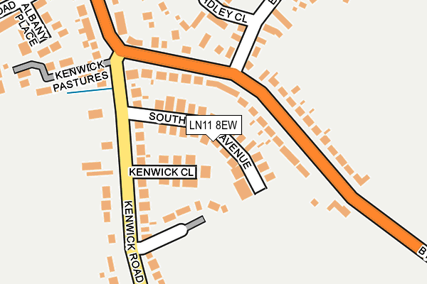 LN11 8EW map - OS OpenMap – Local (Ordnance Survey)