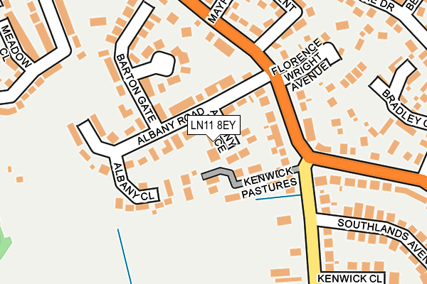 LN11 8EY map - OS OpenMap – Local (Ordnance Survey)