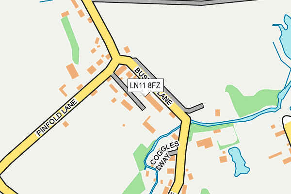 LN11 8FZ map - OS OpenMap – Local (Ordnance Survey)