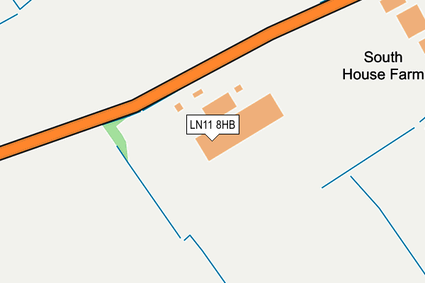 LN11 8HB map - OS OpenMap – Local (Ordnance Survey)