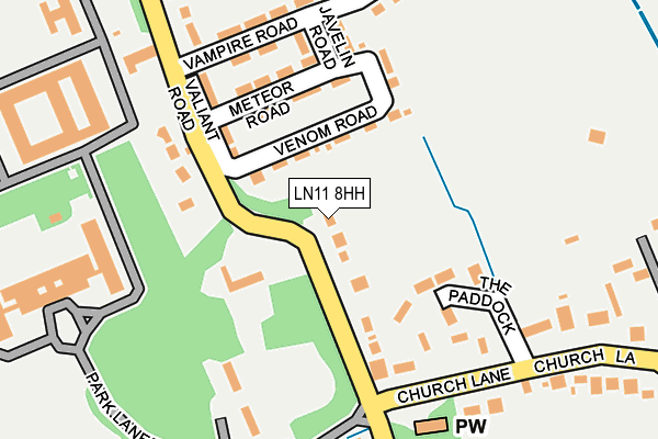 LN11 8HH map - OS OpenMap – Local (Ordnance Survey)