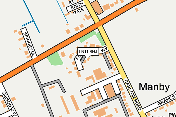 LN11 8HJ map - OS OpenMap – Local (Ordnance Survey)
