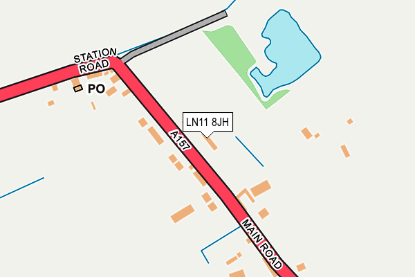 LN11 8JH map - OS OpenMap – Local (Ordnance Survey)