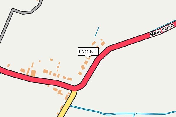 LN11 8JL map - OS OpenMap – Local (Ordnance Survey)