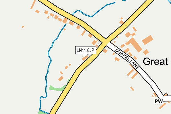 LN11 8JP map - OS OpenMap – Local (Ordnance Survey)