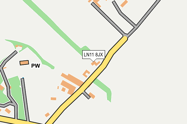 LN11 8JX map - OS OpenMap – Local (Ordnance Survey)