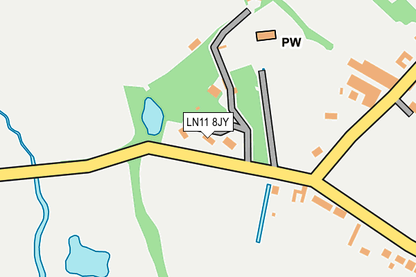 LN11 8JY map - OS OpenMap – Local (Ordnance Survey)