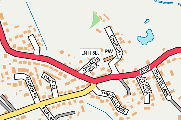 LN11 8LJ map - OS OpenMap – Local (Ordnance Survey)