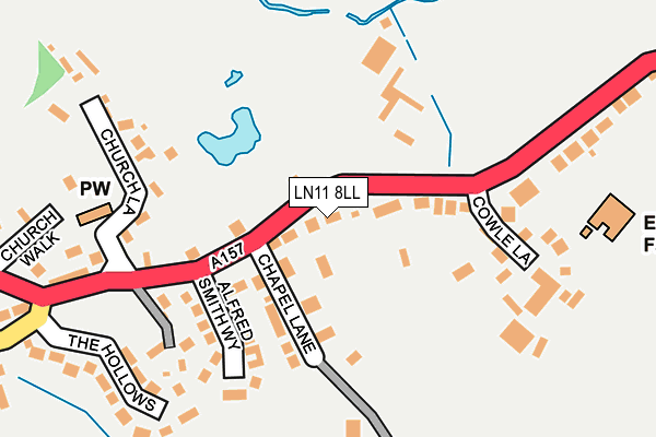 Map of ESSEBURNE LIMITED at local scale