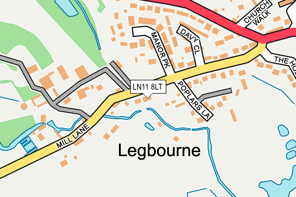 LN11 8LT map - OS OpenMap – Local (Ordnance Survey)