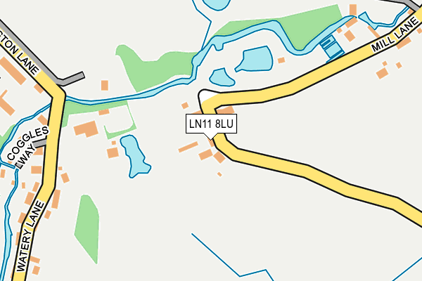 LN11 8LU map - OS OpenMap – Local (Ordnance Survey)