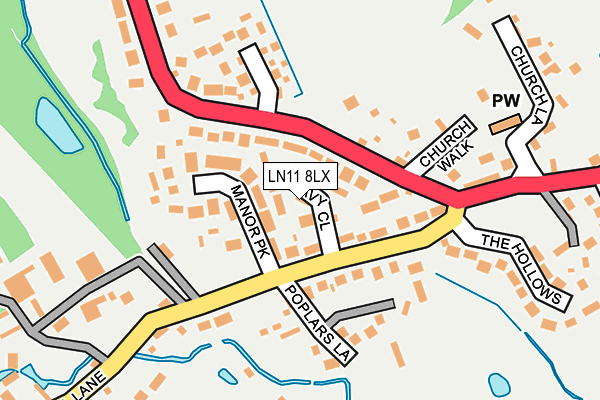 LN11 8LX map - OS OpenMap – Local (Ordnance Survey)