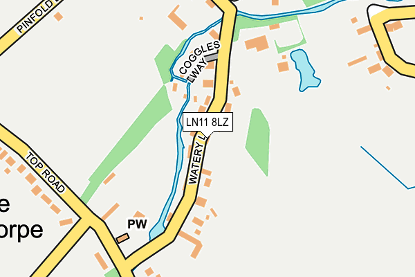 LN11 8LZ map - OS OpenMap – Local (Ordnance Survey)