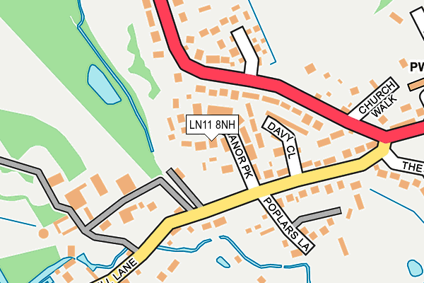 LN11 8NH map - OS OpenMap – Local (Ordnance Survey)