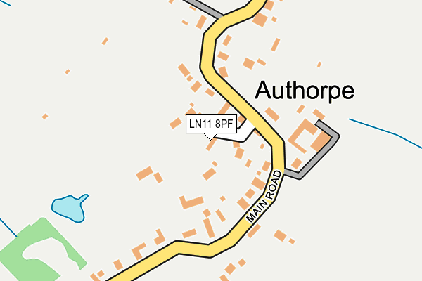 LN11 8PF map - OS OpenMap – Local (Ordnance Survey)