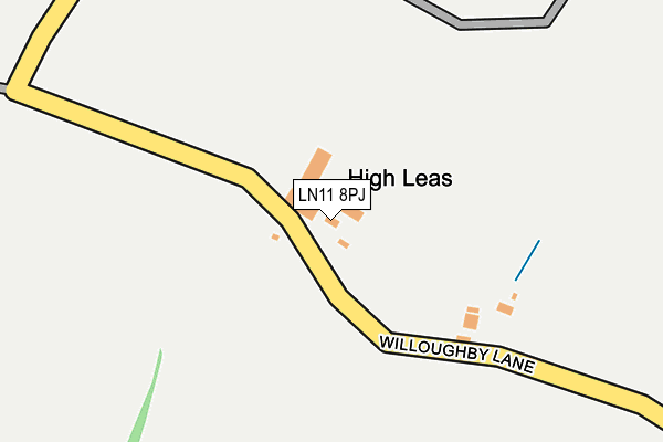 LN11 8PJ map - OS OpenMap – Local (Ordnance Survey)