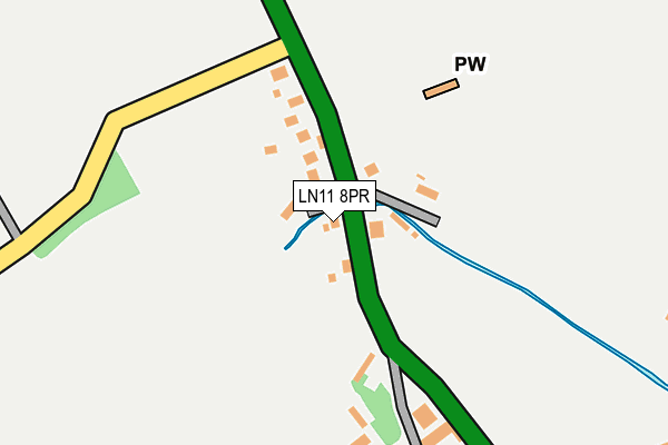 LN11 8PR map - OS OpenMap – Local (Ordnance Survey)