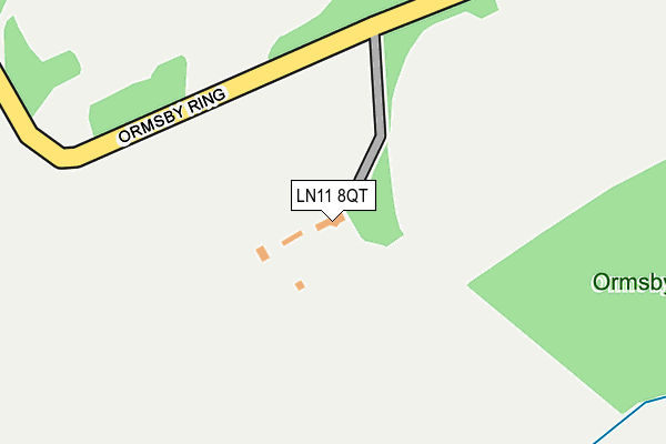 LN11 8QT map - OS OpenMap – Local (Ordnance Survey)