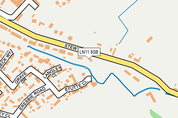 LN11 8SB map - OS OpenMap – Local (Ordnance Survey)