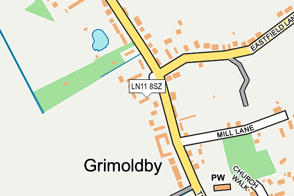 LN11 8SZ map - OS OpenMap – Local (Ordnance Survey)