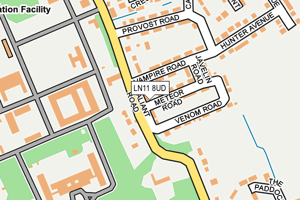 LN11 8UD map - OS OpenMap – Local (Ordnance Survey)