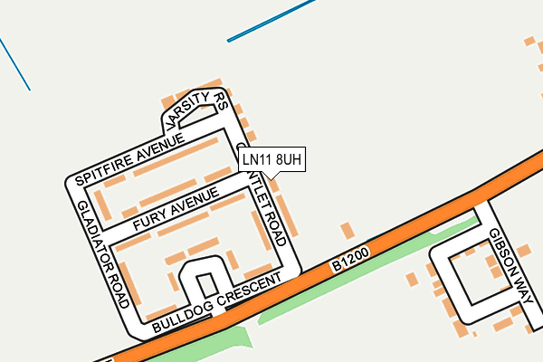 LN11 8UH map - OS OpenMap – Local (Ordnance Survey)