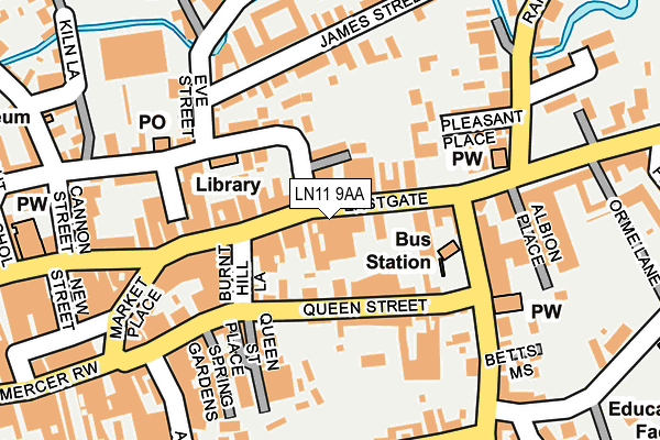Map of ARMSTRONG AND FRASER FUNERAL DIRECTORS LTD at local scale