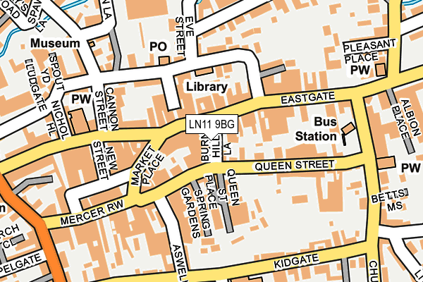 LN11 9BG map - OS OpenMap – Local (Ordnance Survey)