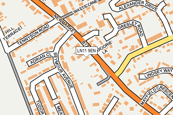 LN11 9EN map - OS OpenMap – Local (Ordnance Survey)