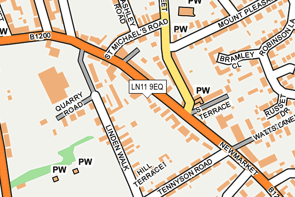 LN11 9EQ map - OS OpenMap – Local (Ordnance Survey)