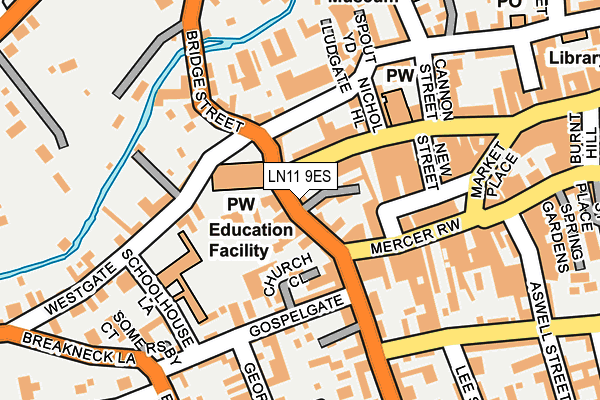 LN11 9ES map - OS OpenMap – Local (Ordnance Survey)