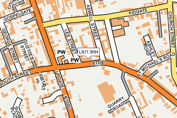 LN11 9HH map - OS OpenMap – Local (Ordnance Survey)