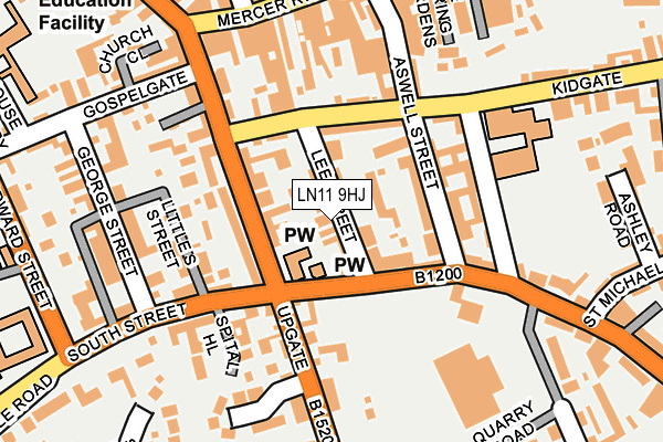 LN11 9HJ map - OS OpenMap – Local (Ordnance Survey)