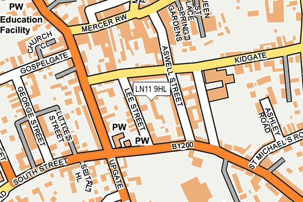 LN11 9HL map - OS OpenMap – Local (Ordnance Survey)
