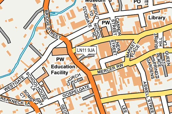 LN11 9JA map - OS OpenMap – Local (Ordnance Survey)