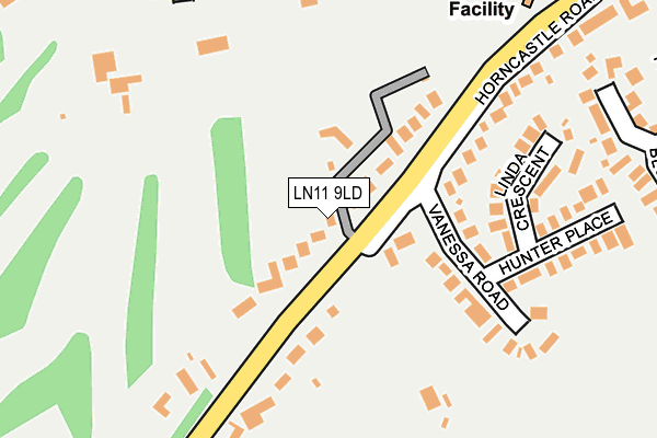LN11 9LD map - OS OpenMap – Local (Ordnance Survey)