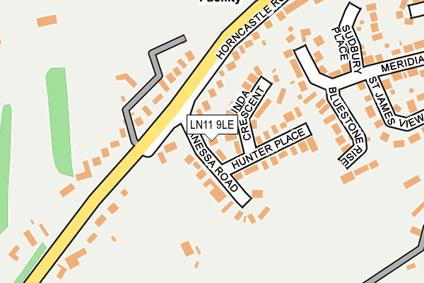 LN11 9LE map - OS OpenMap – Local (Ordnance Survey)