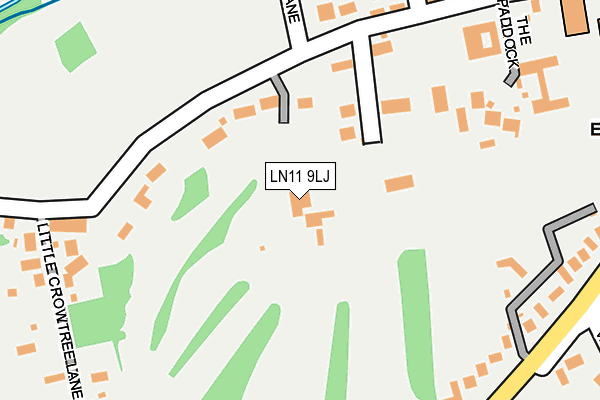 Map of LOUTH GOLF CLUB (1992) LIMITED at local scale