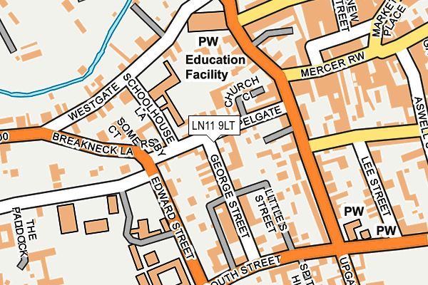 LN11 9LT map - OS OpenMap – Local (Ordnance Survey)